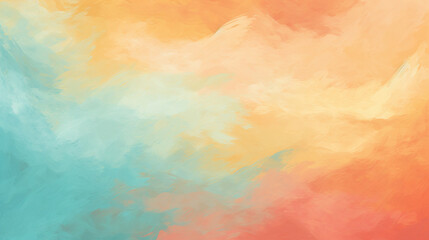 Obraz na płótnie Canvas Yellow orange gold coral peach pink, brown, teal blue background for design