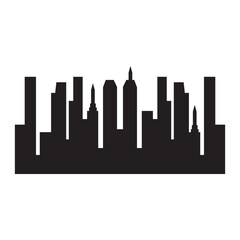 Obraz premium Modern City Skyline. city ​​silhouette. vector illustration in flat design