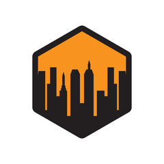 Modern City Skyline. city ​​silhouette. vector illustration in flat design