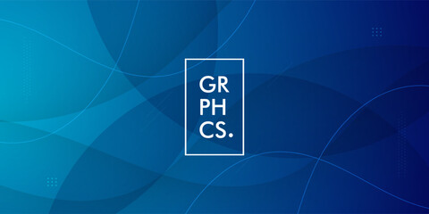 Modern abstract geometric dark blue background with circle shape, line, and shadows. 3d look and cool design . Illustration Eps10 vector