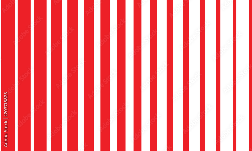 Poster abstract monochrome geometric red thin to thick line pattern.