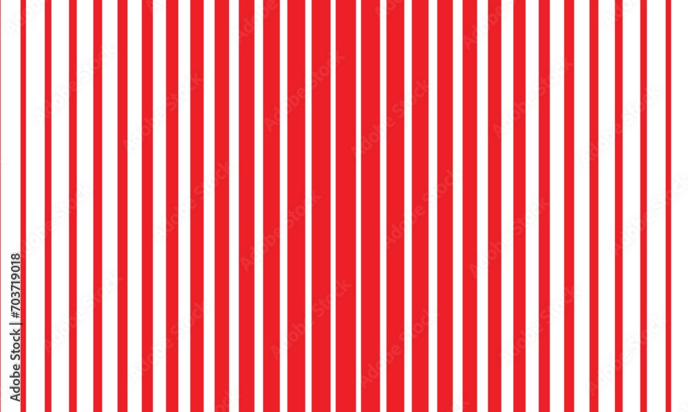 Poster abstract monochrome geometric red thin to thick line pattern art.