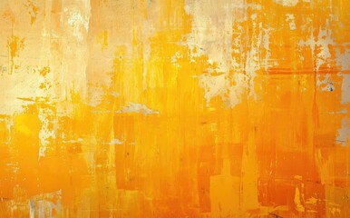 Vibrant Orange Grunge Wall Texture Background