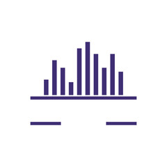 Fototapeta premium Sound Wave Illustration Logo Icon Vector Template