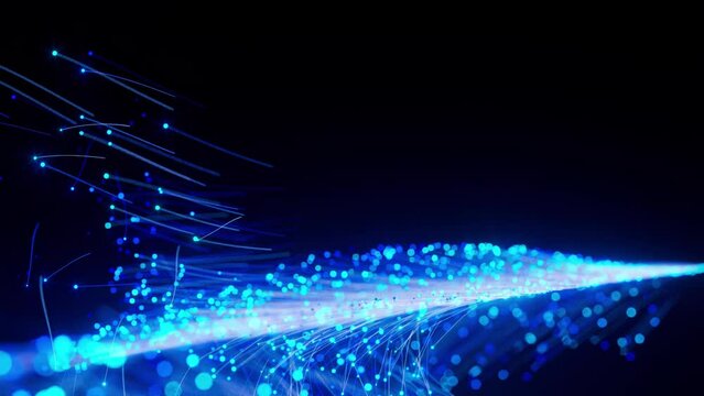 システムネットワークの背景素材。デジタルテクノロジーや近未来のデザインに