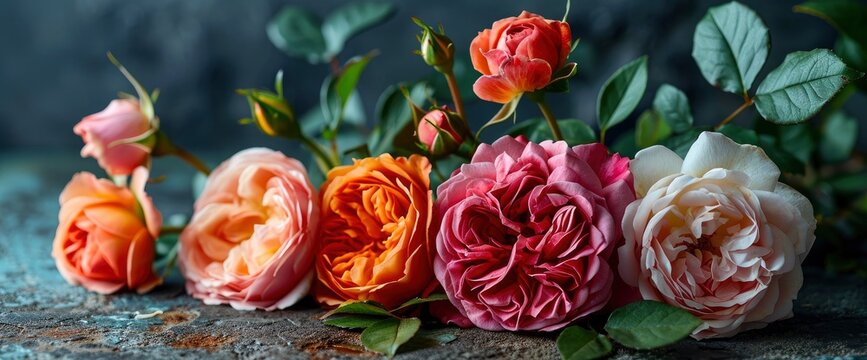 Festive Flower English Rose Composition, HD, Background Wallpaper, Desktop Wallpaper