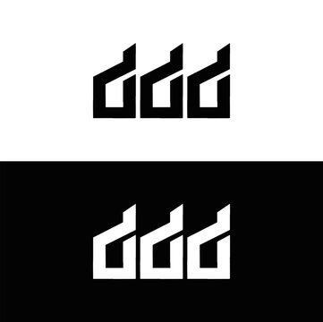 DDD logo. DDD set , D D D design. White DDD letter. DDD, D D D letter logo design. Initial letter DDD letter logo set, linked circle uppercase monogram logo. D D D letter logo vector design.	
