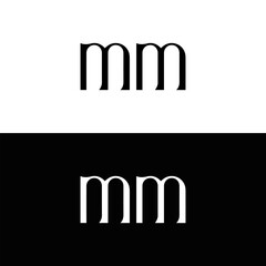 MM logo. MM set , M M design. White MM letter. MM, M M letter logo design. Initial letter MM letter logo set, linked circle uppercase monogram logo. M M letter logo vector design. 