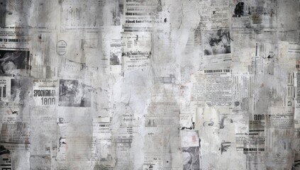 Collage Texture for Newspaper or Magazine Background - obrazy, fototapety, plakaty