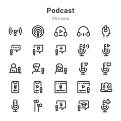 podcast icons