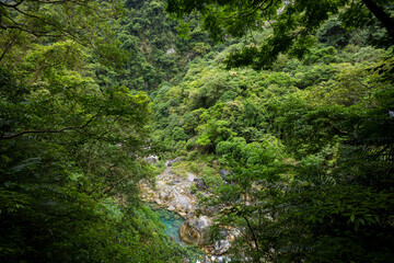 Fototapeta na wymiar Hualien Taroko Shakadang hiking trail