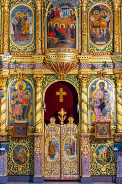 Interior of the Church of St Constantine and Helena. Plovdiv, Bulgaria, Southeast Europe.