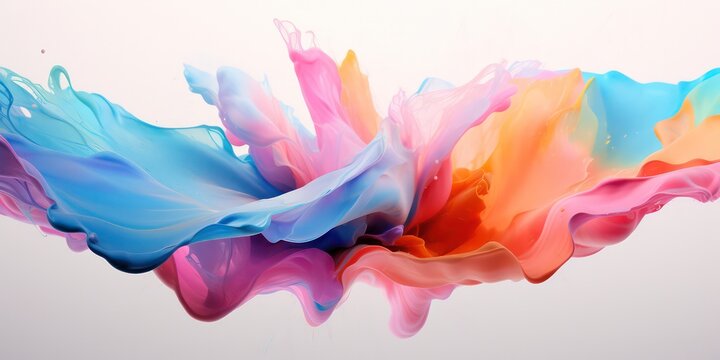 Colorful splash painting.