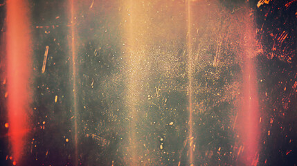 Abstract film texture background with heavy grain, dust and light leak. Vintage distressed old photo light leaks, film grain, dust and scratches texture overlay. grunge - obrazy, fototapety, plakaty