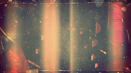 Abstract film texture background with heavy grain, dust and light leak. Vintage distressed old photo light leaks, film grain, dust and scratches texture overlay. grunge - obrazy, fototapety, plakaty