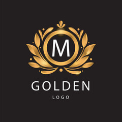luxury golden logo mockup