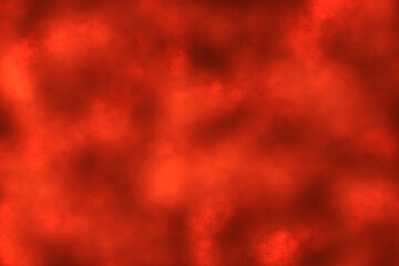 Red smoke or explosion with particles, abstract background, digital drawing.