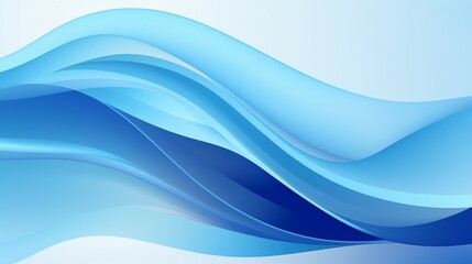 Blue Water Waves Abstract Vector Background: A Vibrant Fluid Motion Design Element for Modern Graphic Concepts