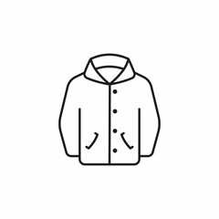 fleece jacket icon. Logotype