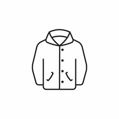 fleece jacket icon. Logotype © sekinekhanim