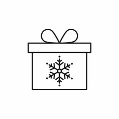 Gift box for the holiday gifts christmas icon