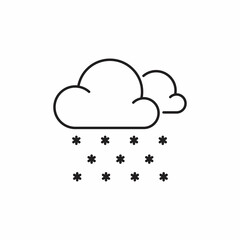 snowy icon with outline style and pixel perfect base. Suitable for website design, logo, app and UI.