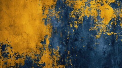 Grunge Background Texture in the Style Mustard Yellow and Navy Blue - Amazing Grunge Wallpaper created with Generative AI Technology