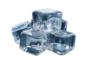 Icecubes Isolated on transparent background