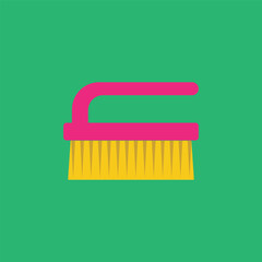 vector washing brush design, flat design isolated background. cleaning equipment design