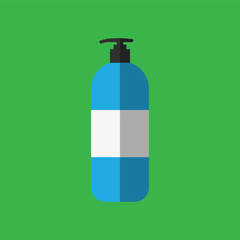 vector soap bottle design, flat design isolated background. cleaning equipment design