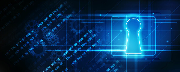 2d illustration technology cyber security