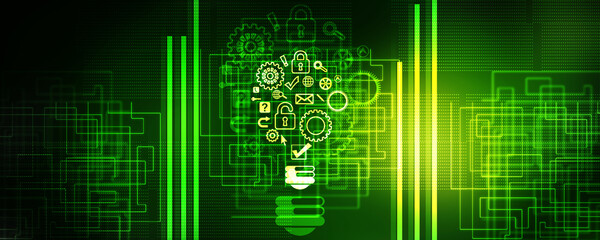 2d illustration Digital Abstract technology background