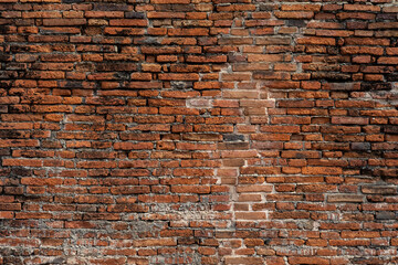 Old, Red Brick Wall Texture Background