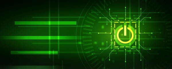 Obraz premium 2d illustration power sign symbol