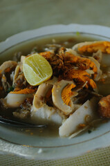 Soto Banjar (South Kalimantan Chicken Noodle Soup). It is originated from South Kalimantan, Indonesia. 
