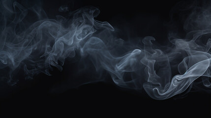 Obscure Elegance: Smoke and Illuminated Clouds Create Abstract Minimal Background