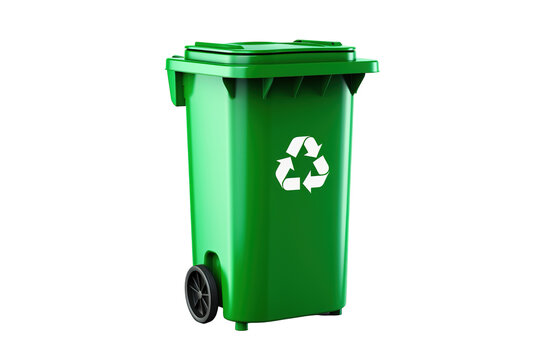 garbage container Isolated on transparent background