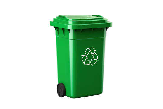 garbage container Isolated on transparent background