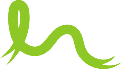 Green Awareness Ribbon Decoration