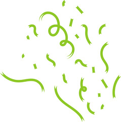 Green Ribbon Confetti