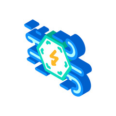 energy wind turbine isometric icon vector. energy wind turbine sign. isolated symbol illustration