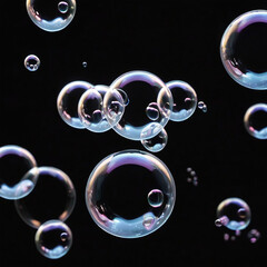 bubbles on black 6