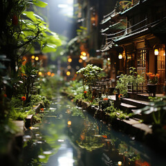 Tranquil Harmony: A Glimpse of an Enchanting Asian Garden