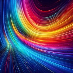 カラフルな光のイメージ素材