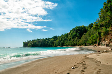 Costa Rica, Central America - wild coast of Pacific Ocean, Corcovado National Park, Osa Peninsula, Puntarenas province