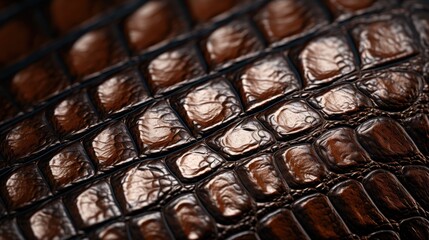 Obraz premium Macro detail to a crocodile skin, wildlife concept