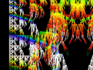 Imaginatory fractal abstract background Image