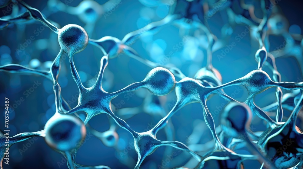 Aufkleber the brain is made up of many different types of cells. generative ai.