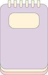 illustration of a card with a note