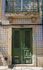 decorated door of an historic building at  Aveiro - 703755423